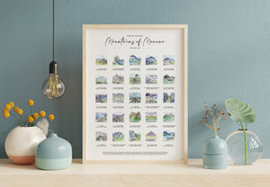 Mourne Mountains Scratch Poster