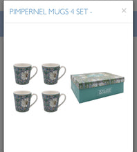 Load image into Gallery viewer, Pimpernel 4 Mug Set
