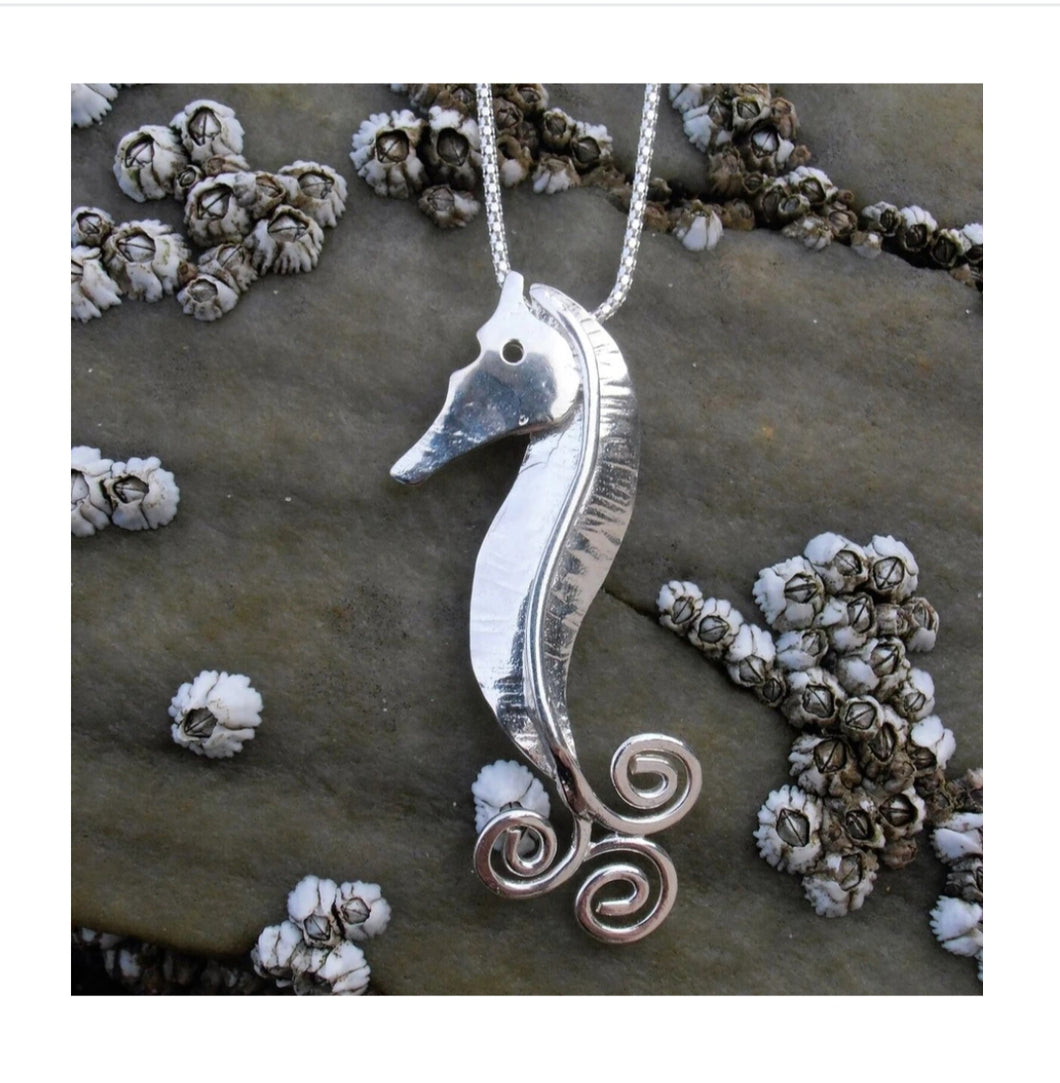 Seahorse Necklace from Banshee Silver