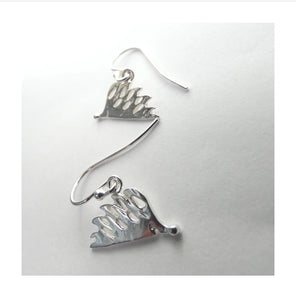 Hedgehog earrings from Banshee Silver