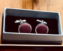 Load image into Gallery viewer, Maroon Cufflinks
