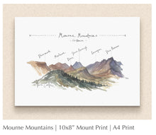 Load image into Gallery viewer, Mourne Mountains Co. Down 10x8 Mounted Print

