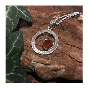 Lughnasa red stone pendant
