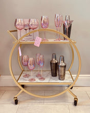 Load image into Gallery viewer, Gold and Marble Drinks Trolley
