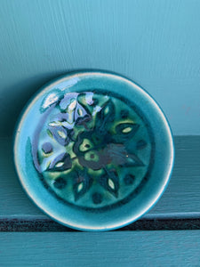 Figment Ceramics round dish green/blue
