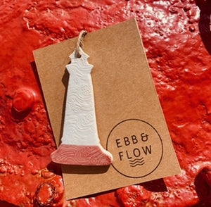 Ebb & Flow Lighthouse with Red base